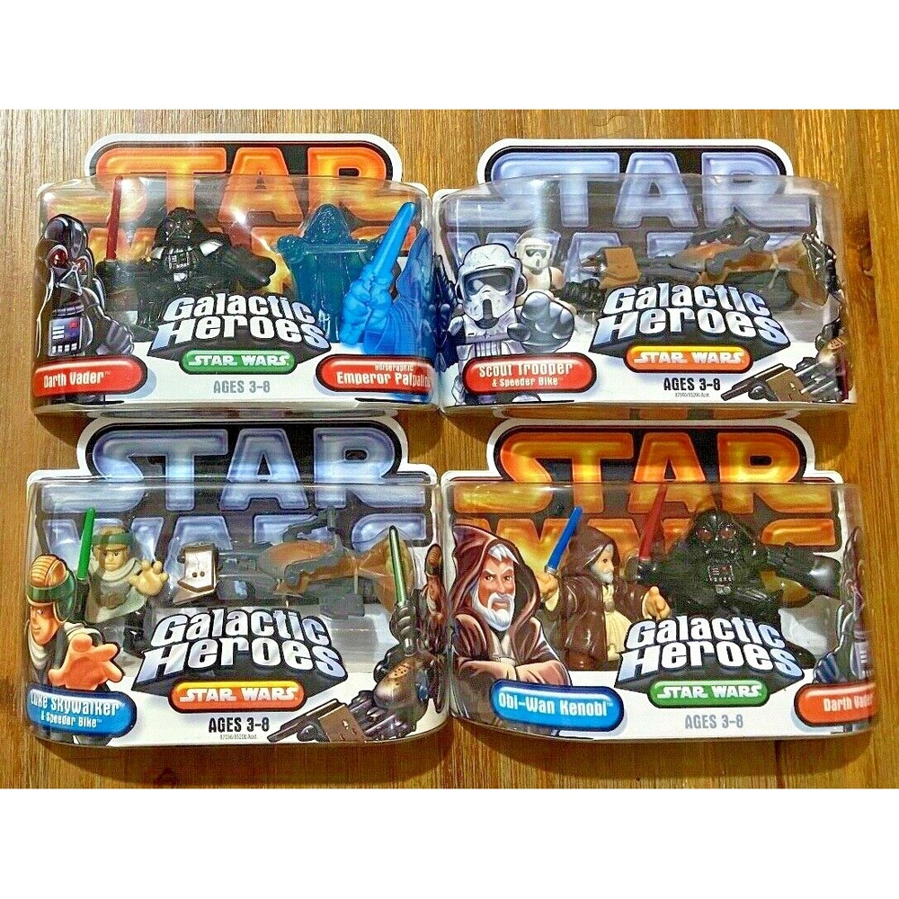 Star Wars‎ Galactic Heroes VADER PALPATINE SCOUT TROOPER SKYWALKER KENOBI